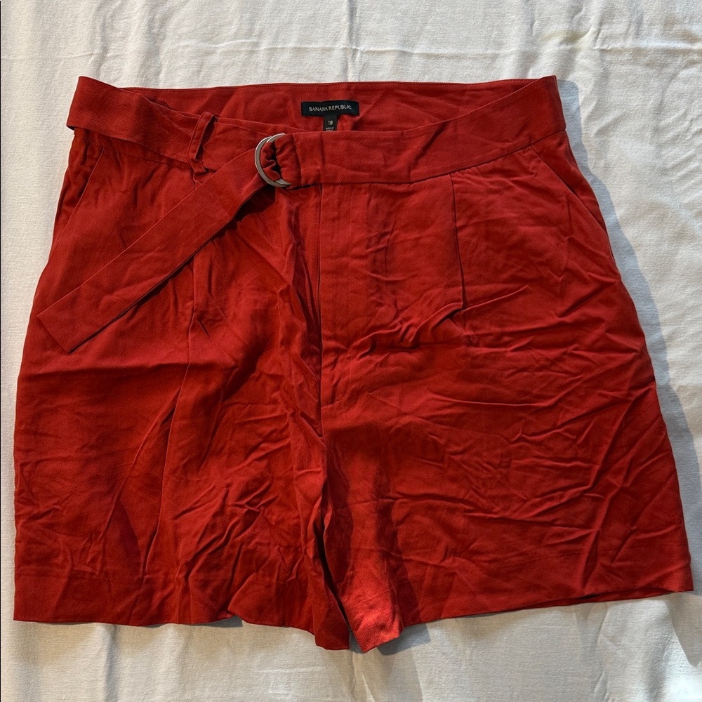 Banana Republic High-Waisted Shorts with Belt